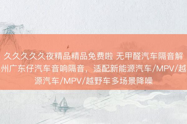 久久久久久夜精品精品免费啦 无甲醛汽车隔音解决方案推荐：苏州广东仔汽车音响隔音，适配新能源汽车/MPV/越野车多场景降噪