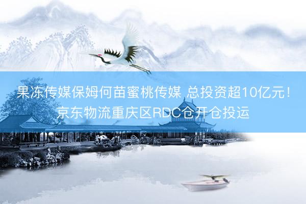 果冻传媒保姆何苗蜜桃传媒 总投资超10亿元！京东物流重庆区RDC仓开仓投运