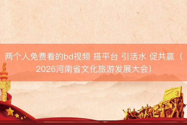 两个人免费看的bd视频 搭平台 引活水 促共赢（2026河南省文化旅游发展大会）