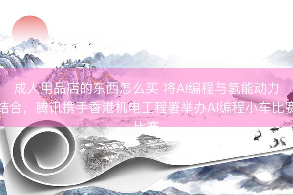 成人用品店的东西怎么买 将AI编程与氢能动力结合,腾讯携手香港机电工程署举办AI编程小车比赛