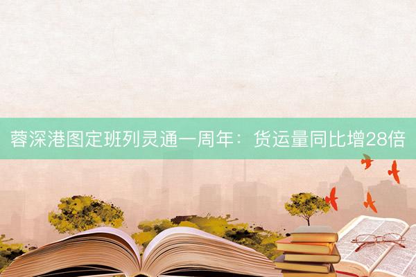 蓉深港图定班列灵通一周年:货运量同比增28倍