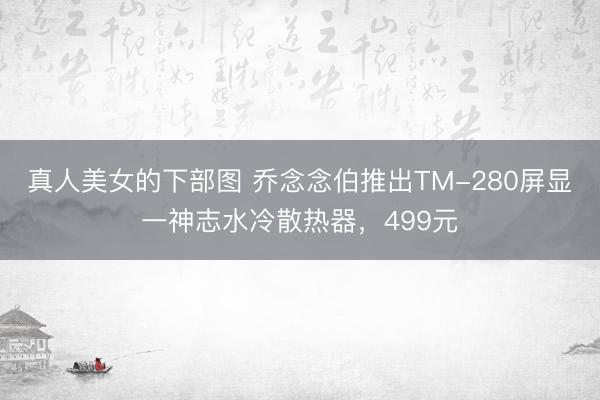 真人美女的下部图 乔念念伯推出TM-280屏显一神志水冷散热器，499元
