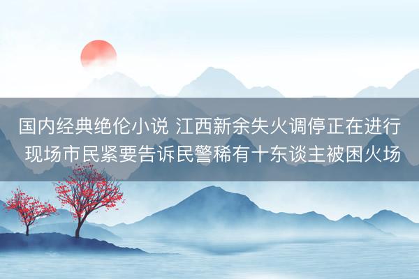 国内经典绝伦小说 江西新余失火调停正在进行 现场市民紧要告诉民警稀有十东谈主被困火场