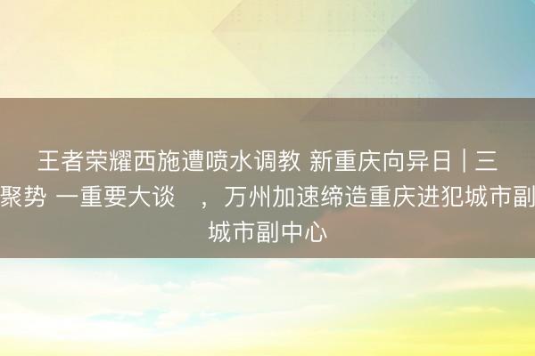 王者荣耀西施遭喷水调教 新重庆向异日 | 三中心聚势 一重要大谈​，<a href=